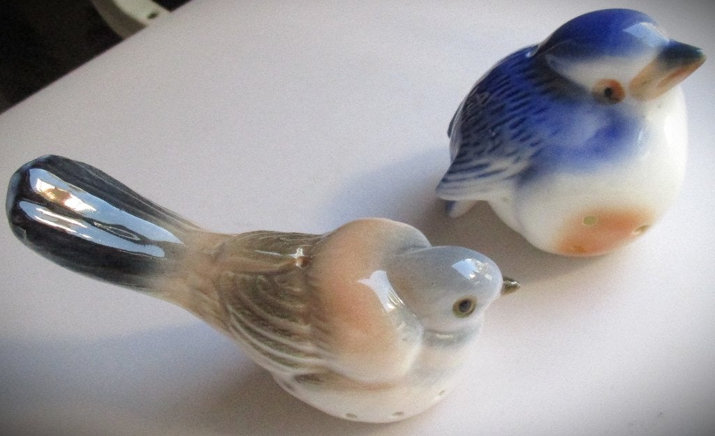 Geurvogels Pomander Stel~Porselein~Vogeltjes~Kamergeur, Ophalen of Verzenden, Zo goed als nieuw, Steen/keramiek