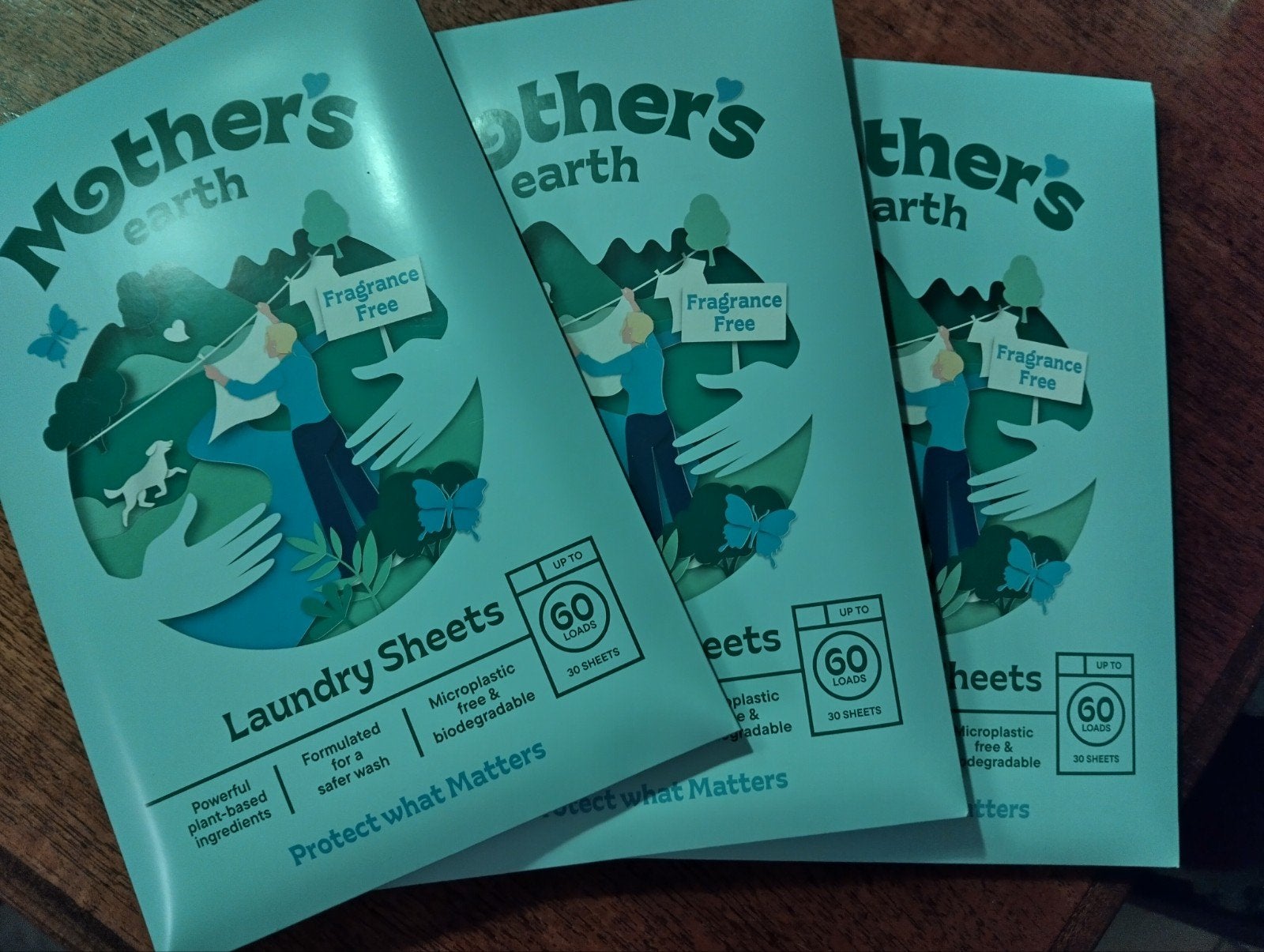 3x Mother's Earth Laundry Sheets - Geurvrij & Biologisch, Verzenden
