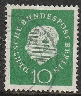 Berlijn 1959 183 Heuss 10p, Gest, Ophalen of Verzenden, Overige periodes, Gestempeld