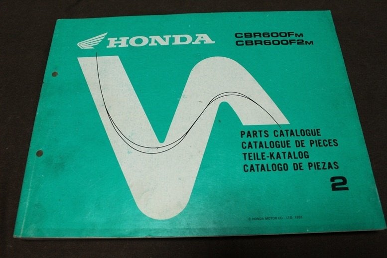 Honda CBR600 F F2 1991 motorcycle parts catalogue CBR600F, Ophalen of Verzenden, Honda
