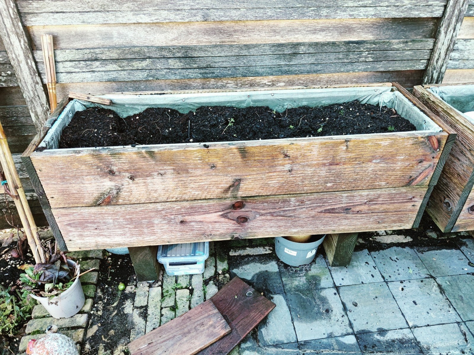 Houten plantenbak voor tuin, Gebruikt, 100 cm of meer, Ophalen of Verzenden, Balkon