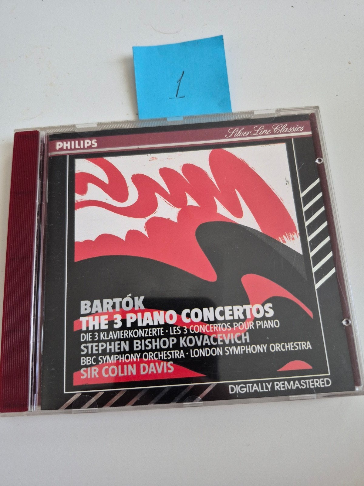 Bartók: De 3 Pianoconcerten - Stephen Bishop Kovacevich CD, Inclusief doosje, Gebruikt, Overige componisten, Soloconcert