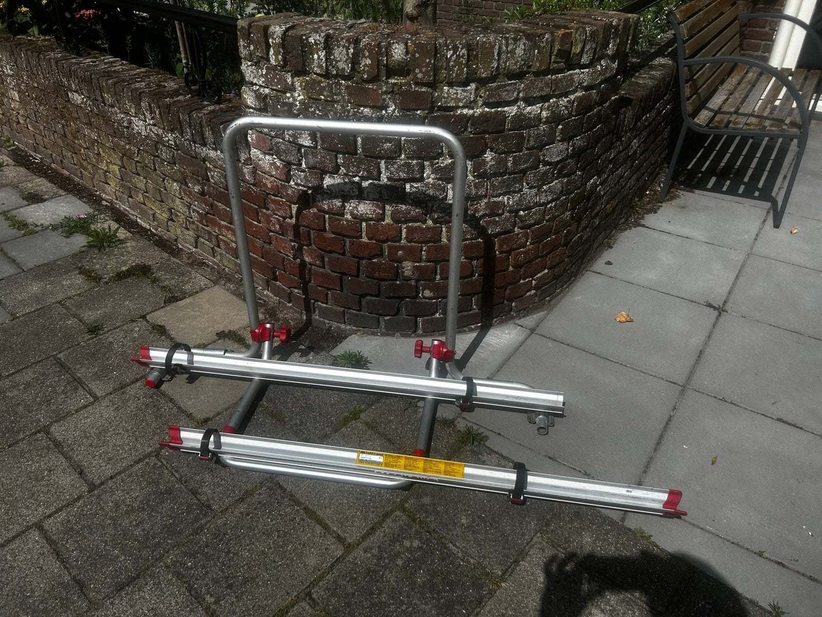 Fietsenrek voor in garage van camper, Ophalen, Gebruikt