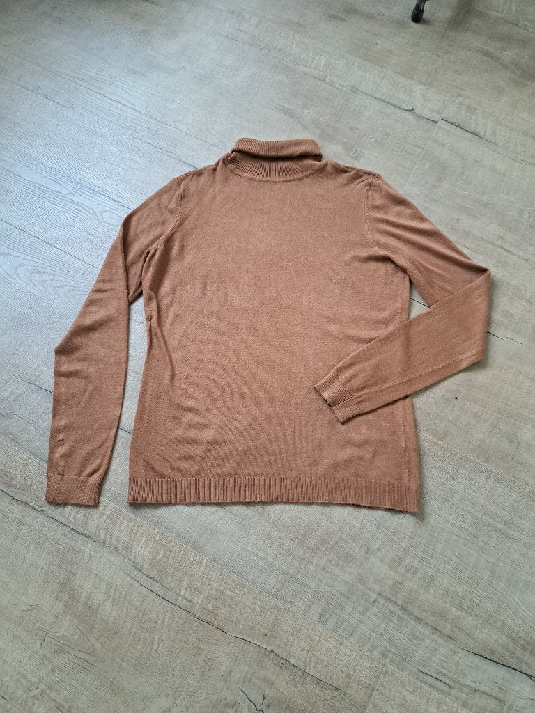 Trui met col van Vila - Maat S/M., Bruin, Vila, Ophalen of Verzenden, Maat 36 (S)