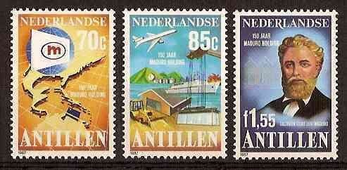 Nederlandse Antillen 861/3 postfris Maduro Holding 1987, Ophalen of Verzenden, Postfris