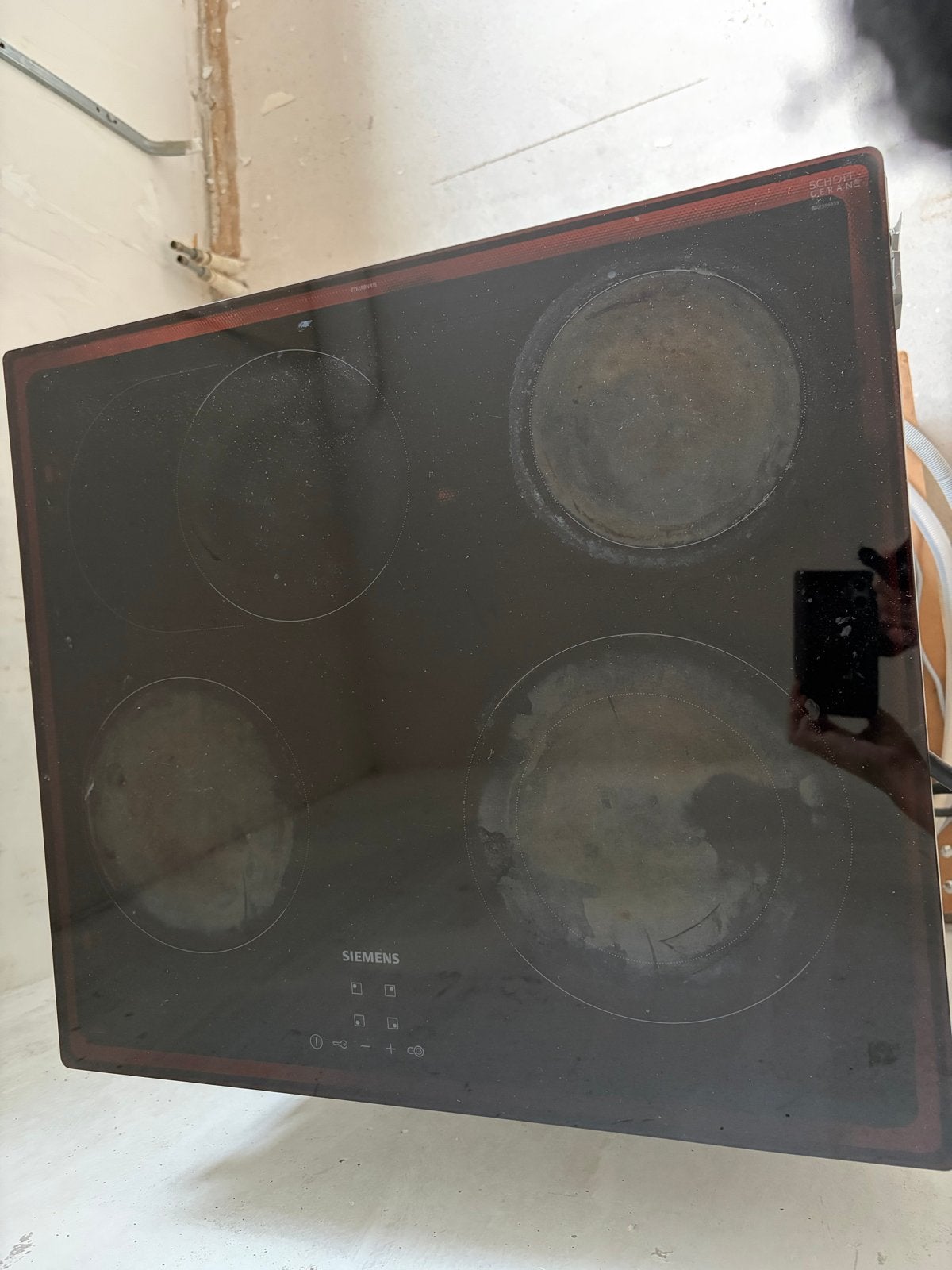 Siemens ET61RBNA1E/02 keramische kookplaat, Ophalen, Gebruikt, Keramisch, 4 kookzones