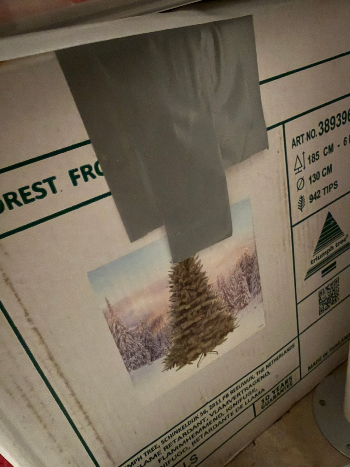 Triumph Tree Forest Frosted kerstboom 185 cm zgan, Ophalen of Verzenden, Zo goed als nieuw