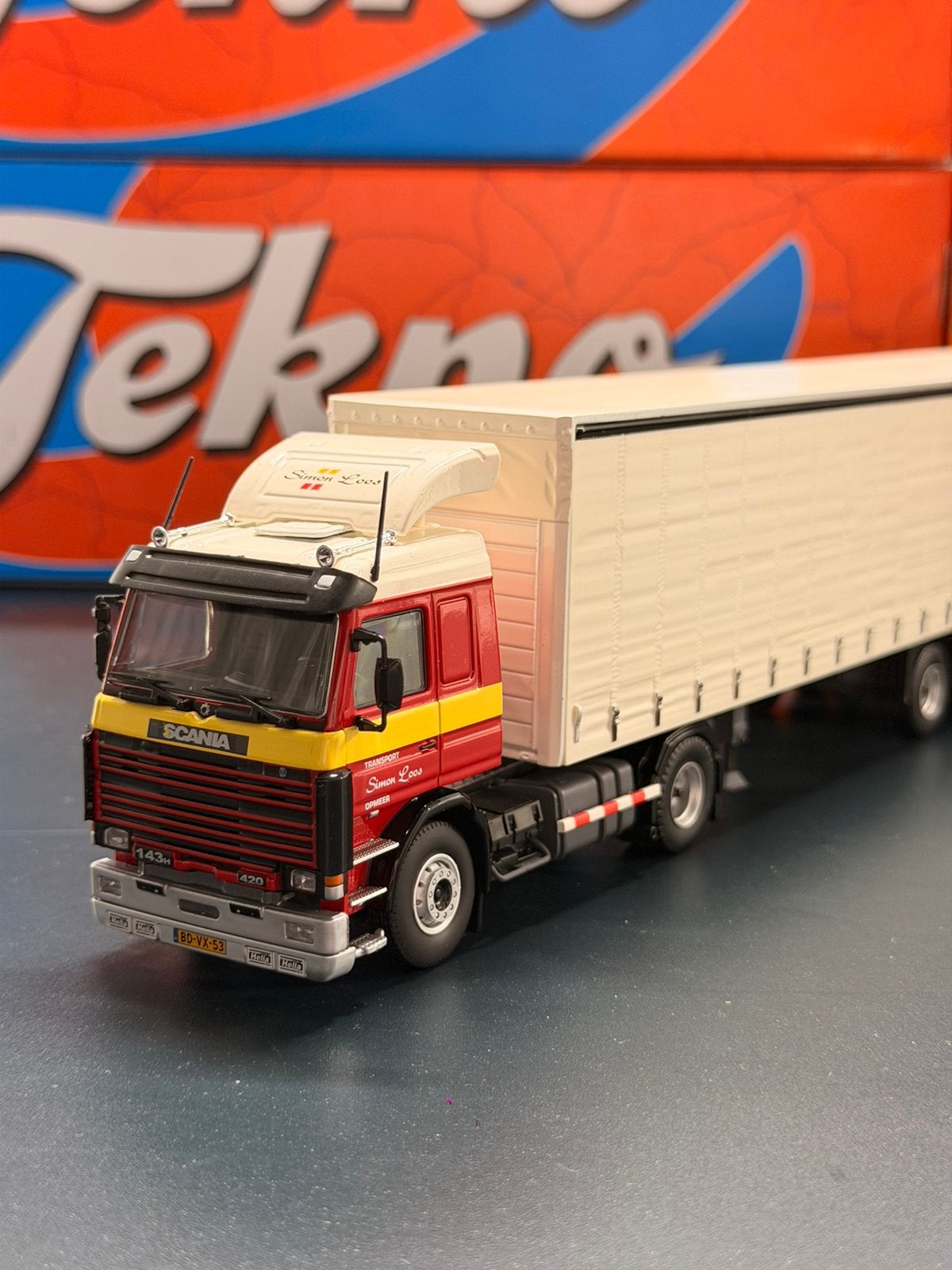 Tekno Scania 143H 420 Simon Loos, Ophalen of Verzenden, Nieuw, Bus of Vrachtwagen, Tekno