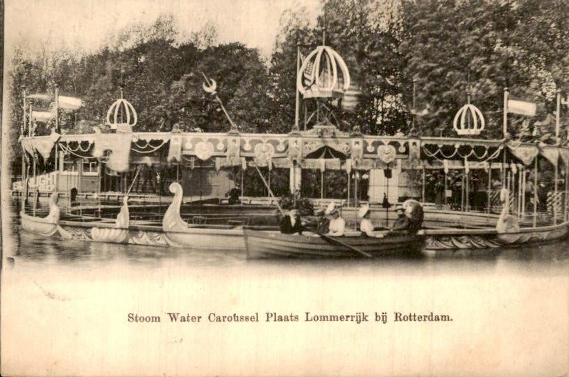 Rotterdam - Lommerdijk - Stoom Water Caroussel, Ophalen of Verzenden, Voor 1920, Gelopen, Zuid-Holland