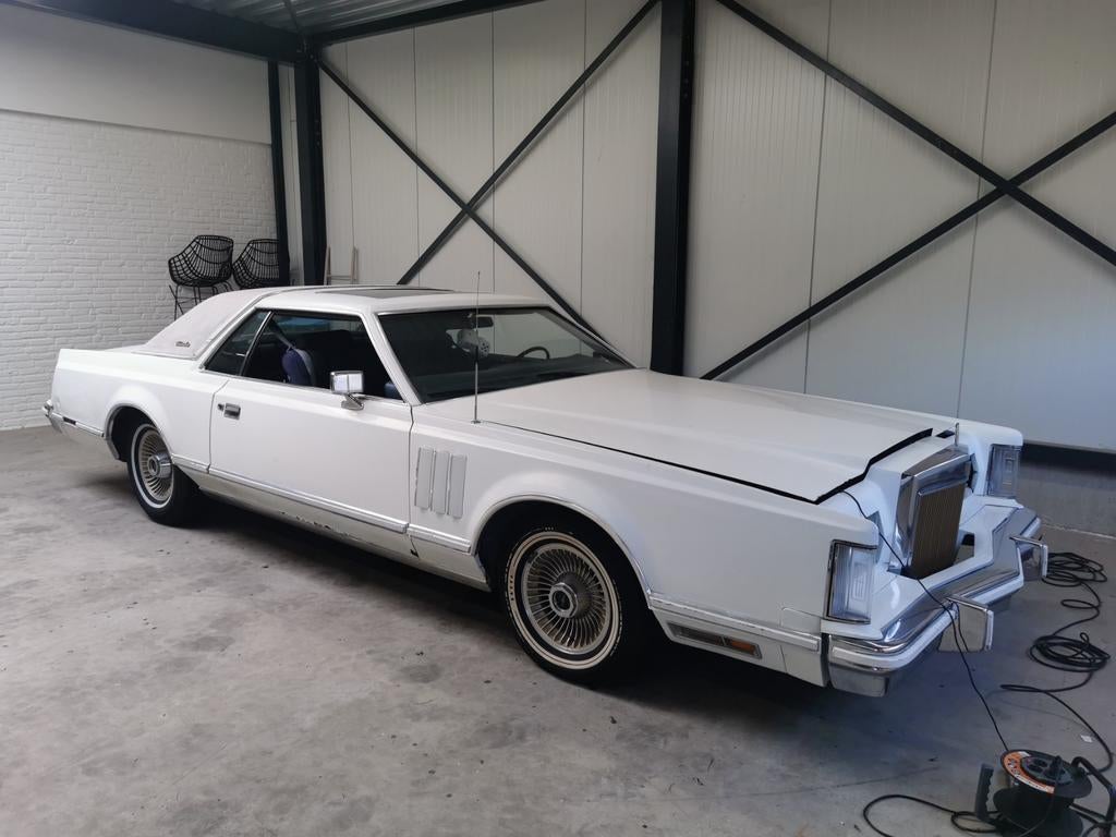 Lincoln Continental 7.5 Mark V AUT 1978 Wit, Auto's, Lincoln, Automaat, 2220 kg, 8 cilinders, Continental