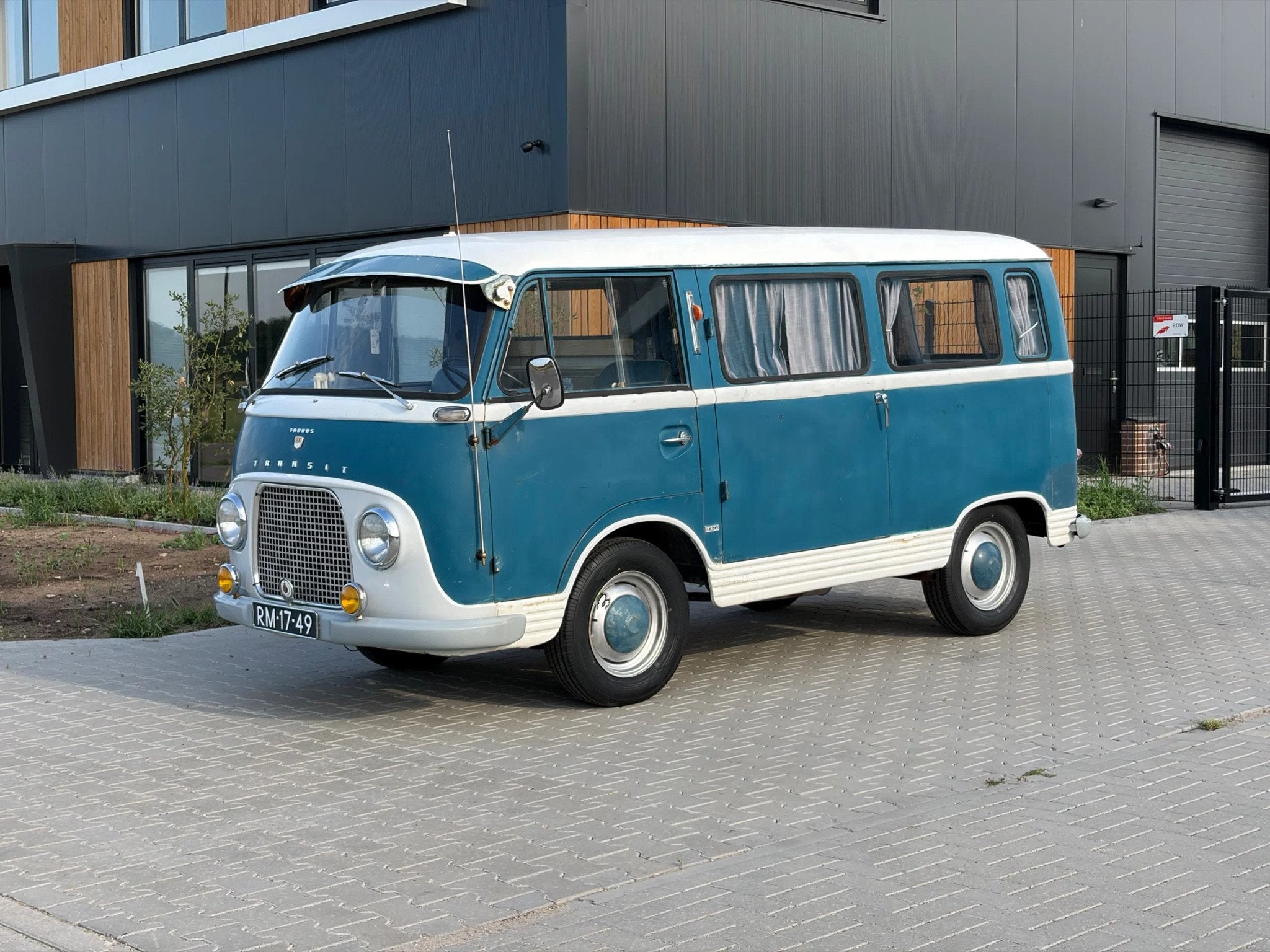 Ford Taunus TRANSIT FK1500 originele oldtimer bus (bj 1963), Auto's, Overige carrosserieën, 1698 cc, Blauw, Origineel Nederlands