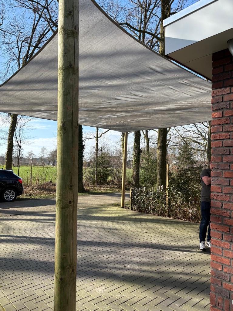 Schaduwdoek waterdoorlatend, Tuin en Terras, Schaduwdoeken, Ophalen, Zo goed als nieuw