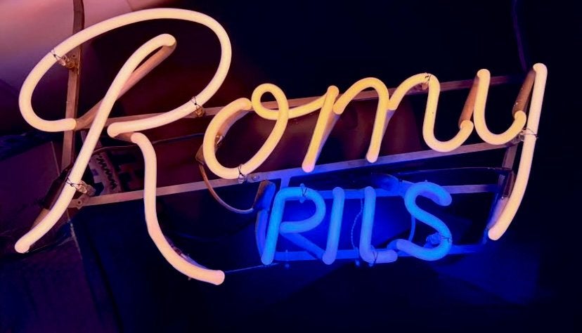 Neon, reclame, lichtreclame, Ophalen, Gebruikt, Lichtbak of (neon) lamp