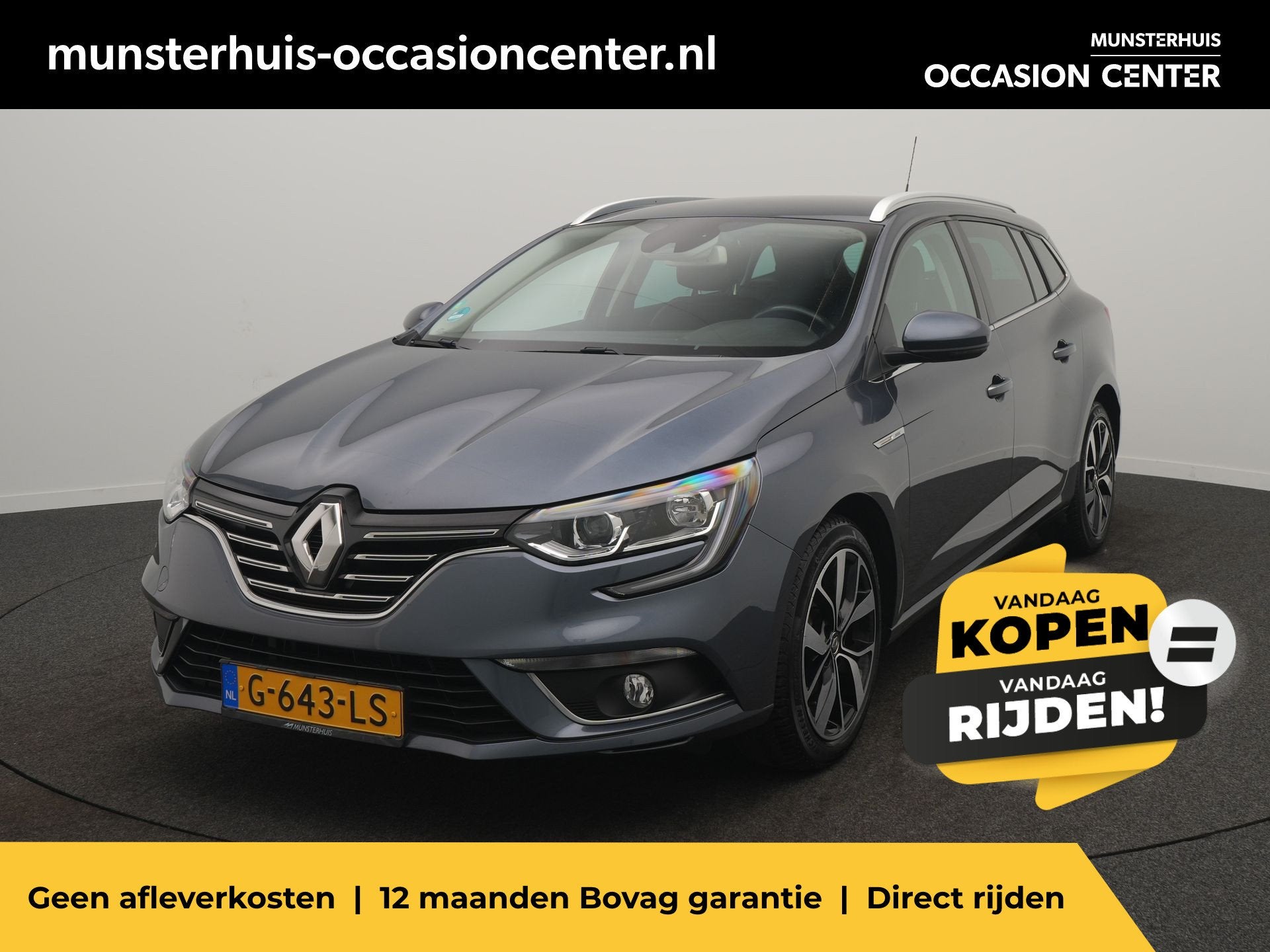 Renault Mégane Estate TCe 140 Bose - RIJKLAARPRIJS - All Se, Auto's, Voorwielaandrijving, Gebruikt, 4 cilinders, Leder en Stof