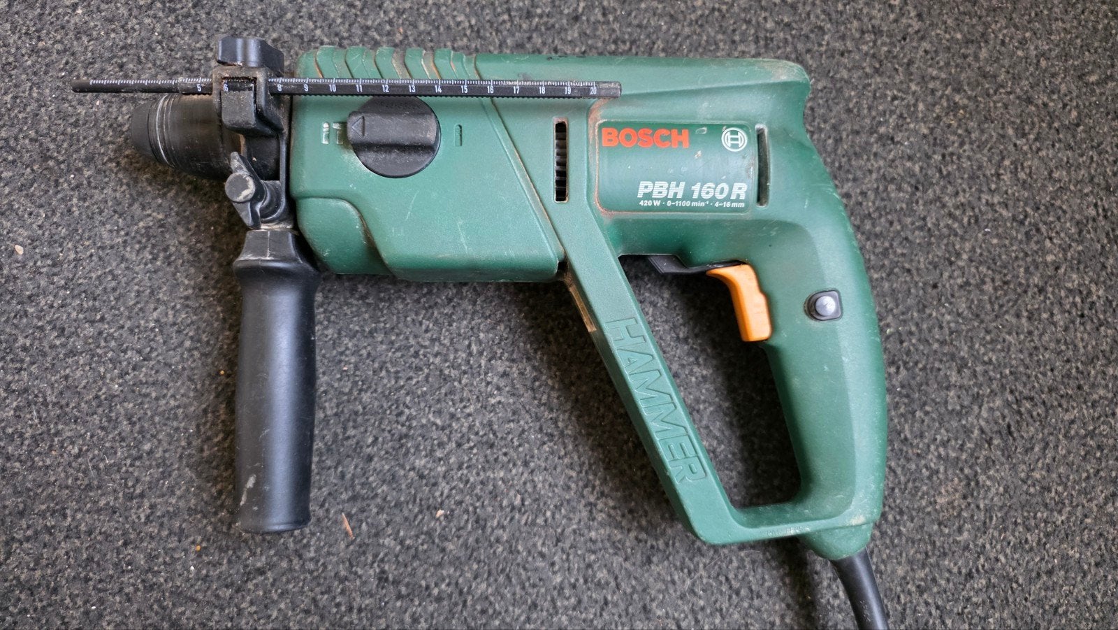 Bosch PBH 160 R Boorhamer - Gebruikt, Gebruikt, Boor- en/of Breekhamer, Ophalen of Verzenden, Minder dan 400 watt