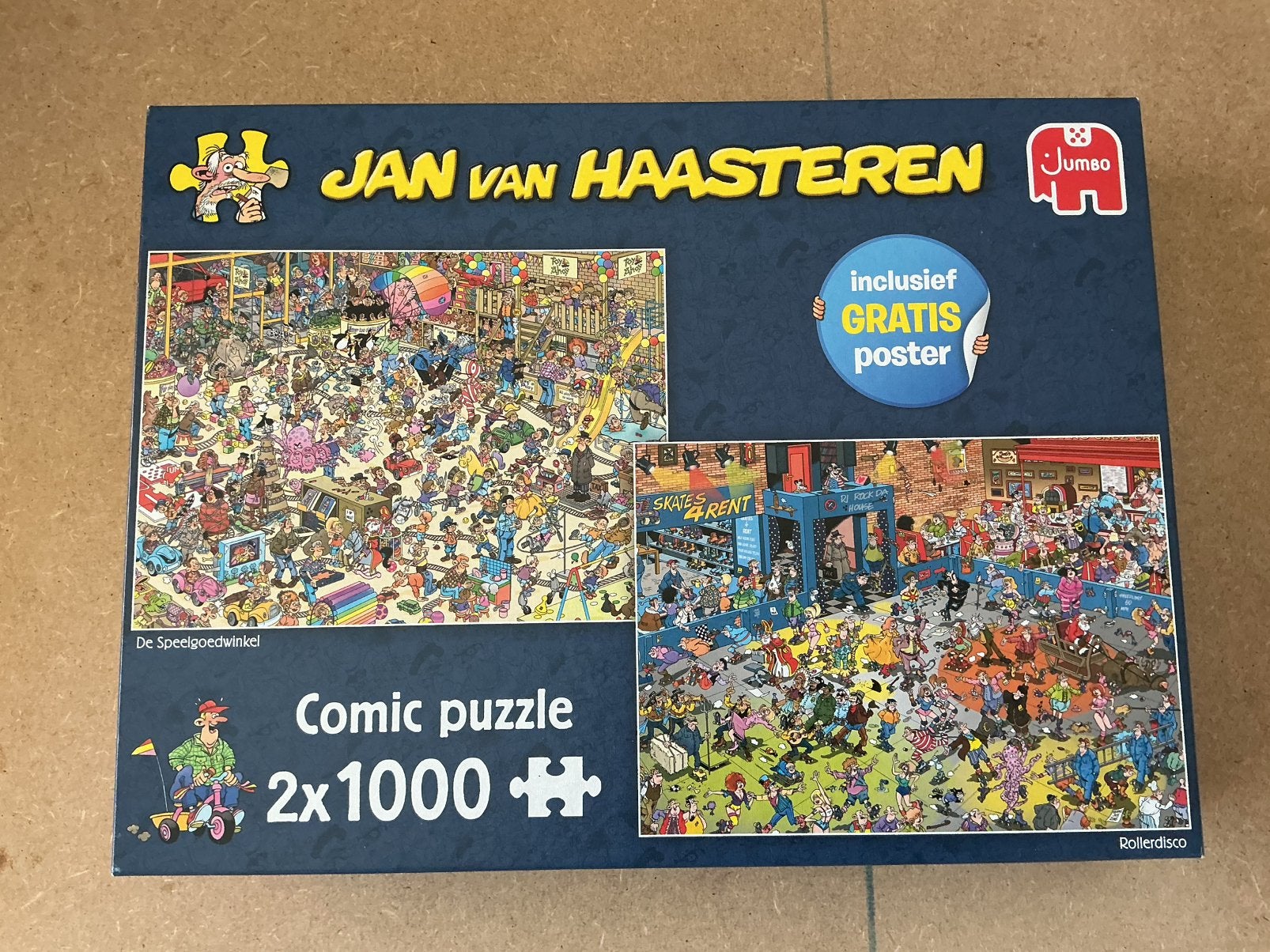 Jan van Haasteren., Ophalen, 500 t/m 1500 stukjes, Zo goed als nieuw