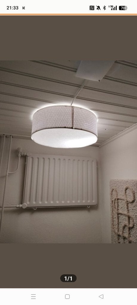 Ikea Alang lamp inclusief lichtbronnen, Huis en Inrichting, Ophalen, Gebruikt, E27 (groot)