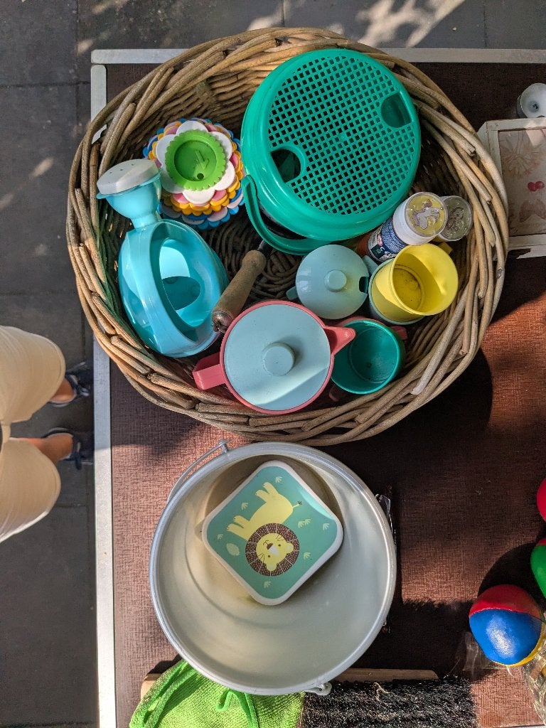 Speelgoed buiten, Ophalen, Gebruikt