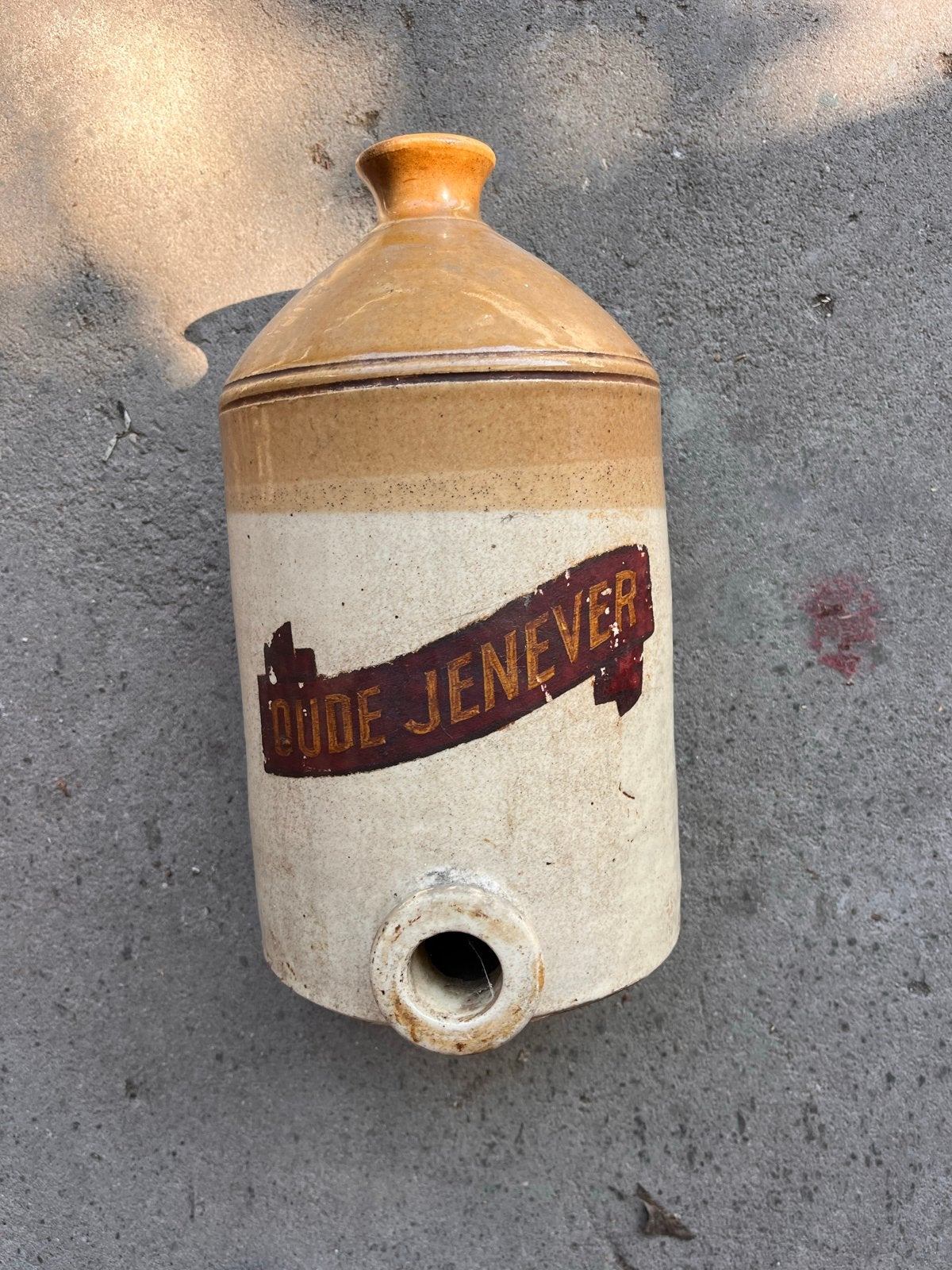 Antieke Aardenwerk Jenever Kruik - Oude Jenever, Antiek en Kunst, Antiek | Keramiek en Aardewerk, Ophalen of Verzenden
