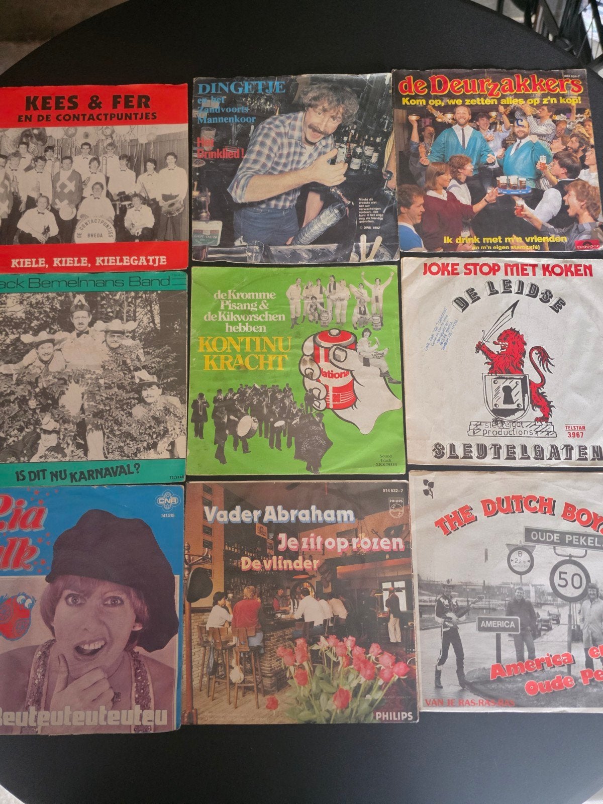 9 nederlandstalige singles, Gebruikt, 7 inch, Overige typen, Nederlandstalig