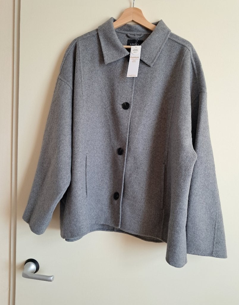 Mooie jas van Lindex wollen blend, mt 44 (XXL) NIEUW, Verzenden, Maat 42/44 (L), Nieuw, Lindex