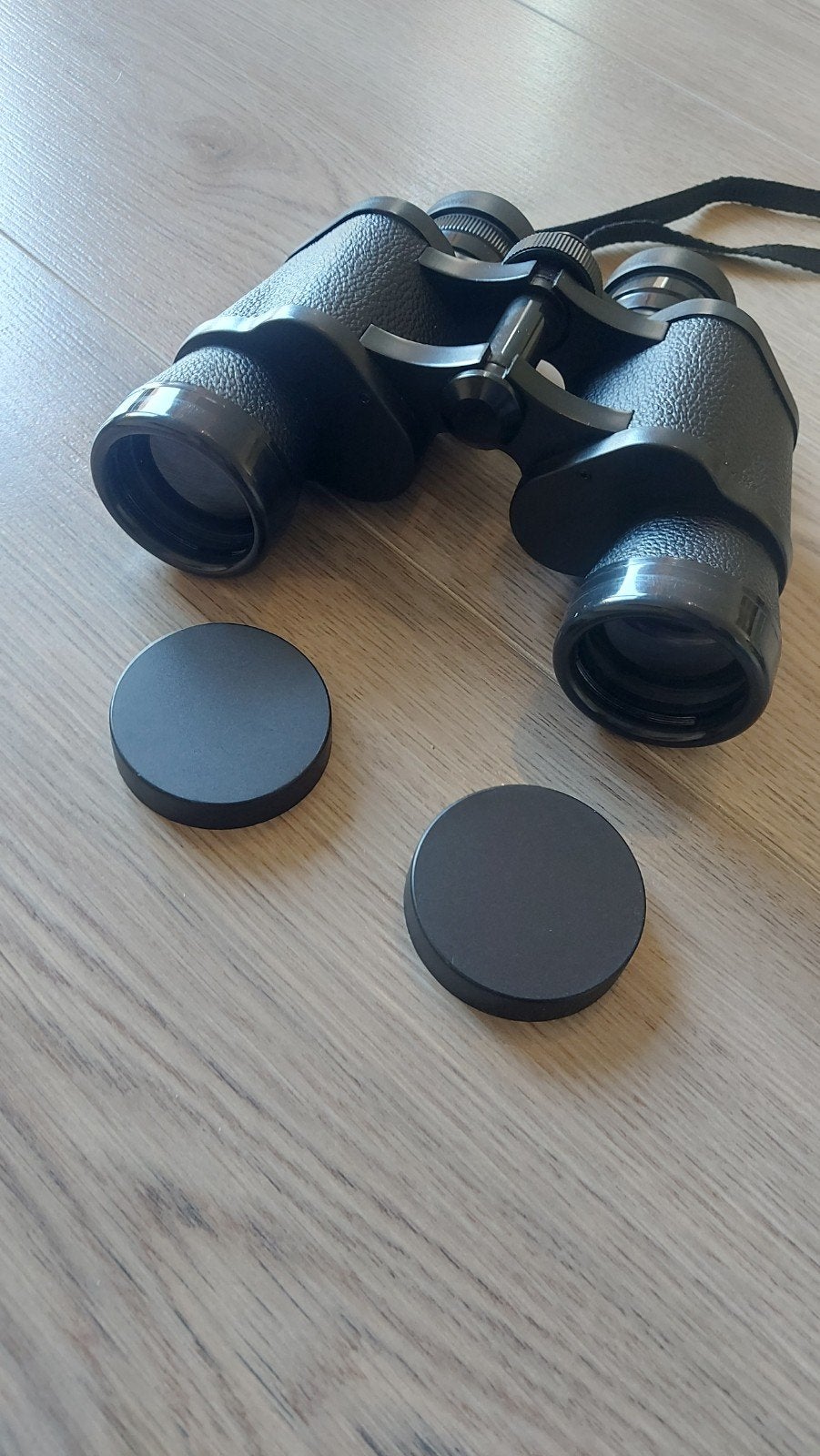 Hema Verrekijker 8x40WA met draagriem en tas, Gebruikt, 8 tot 12x, Met hoes of tas, Porro (met knik)