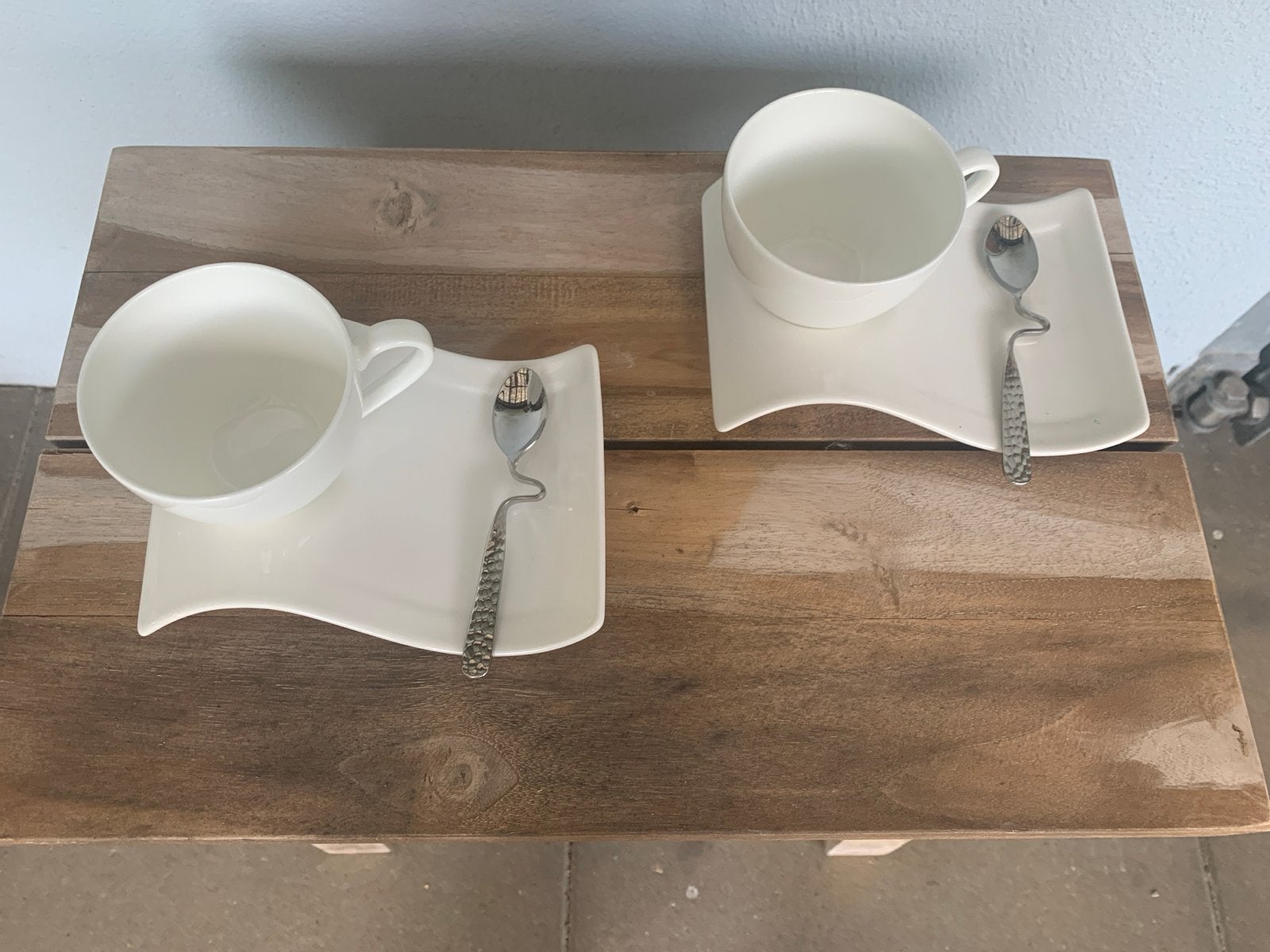 Villeroy & Boch NewWave Caffè kop en schotel set, Villeroy & Boch, Ophalen of Verzenden, Zo goed als nieuw, Modern