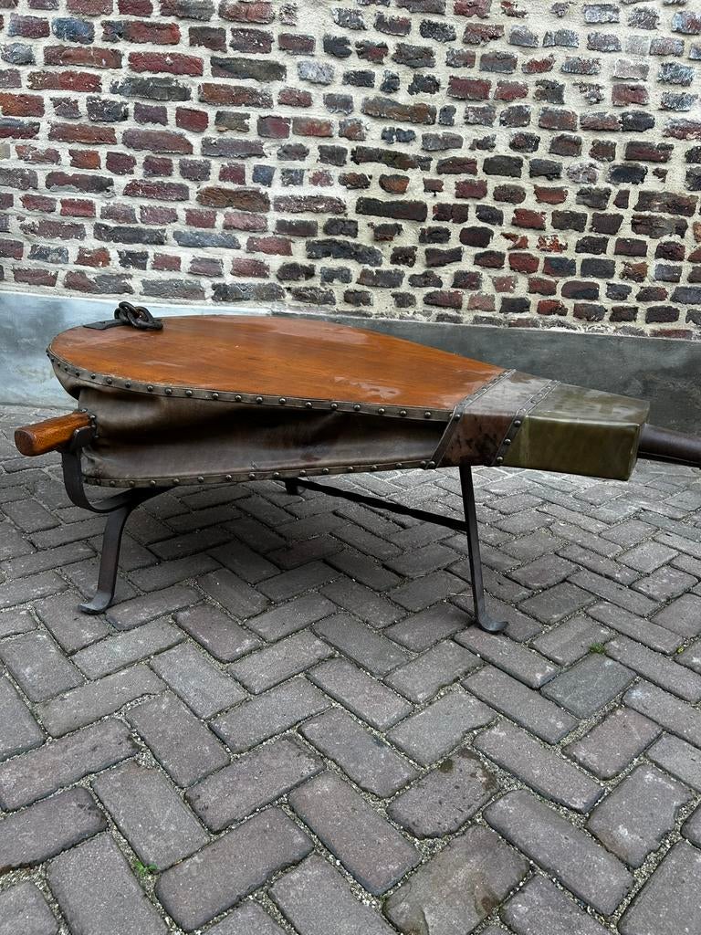 Blaasbalg salon tafel antiek, Ophalen, Zo goed als nieuw