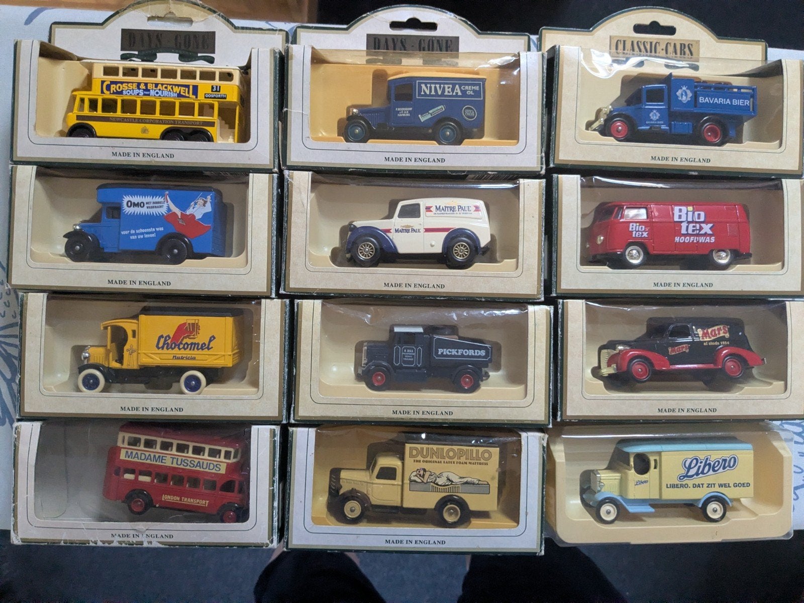 Verzameling Lledo Days Gone en Classic Cars (12 stuks), Ophalen of Verzenden, Zo goed als nieuw, Auto's