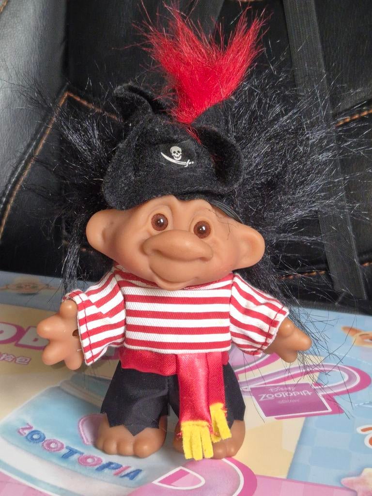 Trolls Troll Vintage 1986 uniek speelgoed retro Trol piraat, Verzamelen, Ophalen of Verzenden, Zo goed als nieuw