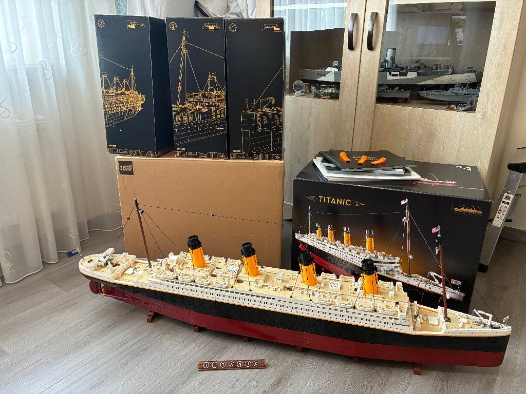 Lego 10294 Sculptures Titanic met doos, Ophalen, Inclusief instructies, Overige thema's, Lego