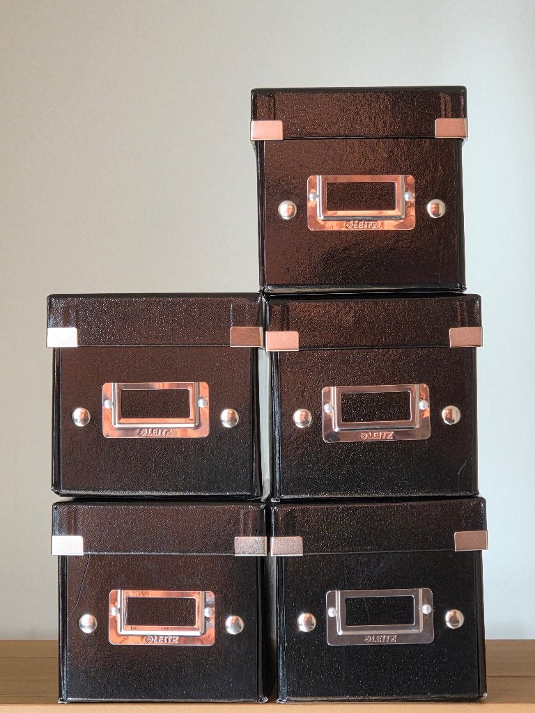 Leitz CD Opbergboxen – Z.G.A.N. (Set van 5 of meer!), Overige materialen, Ophalen of Verzenden, Zo goed als nieuw, 25 tot 75 discs