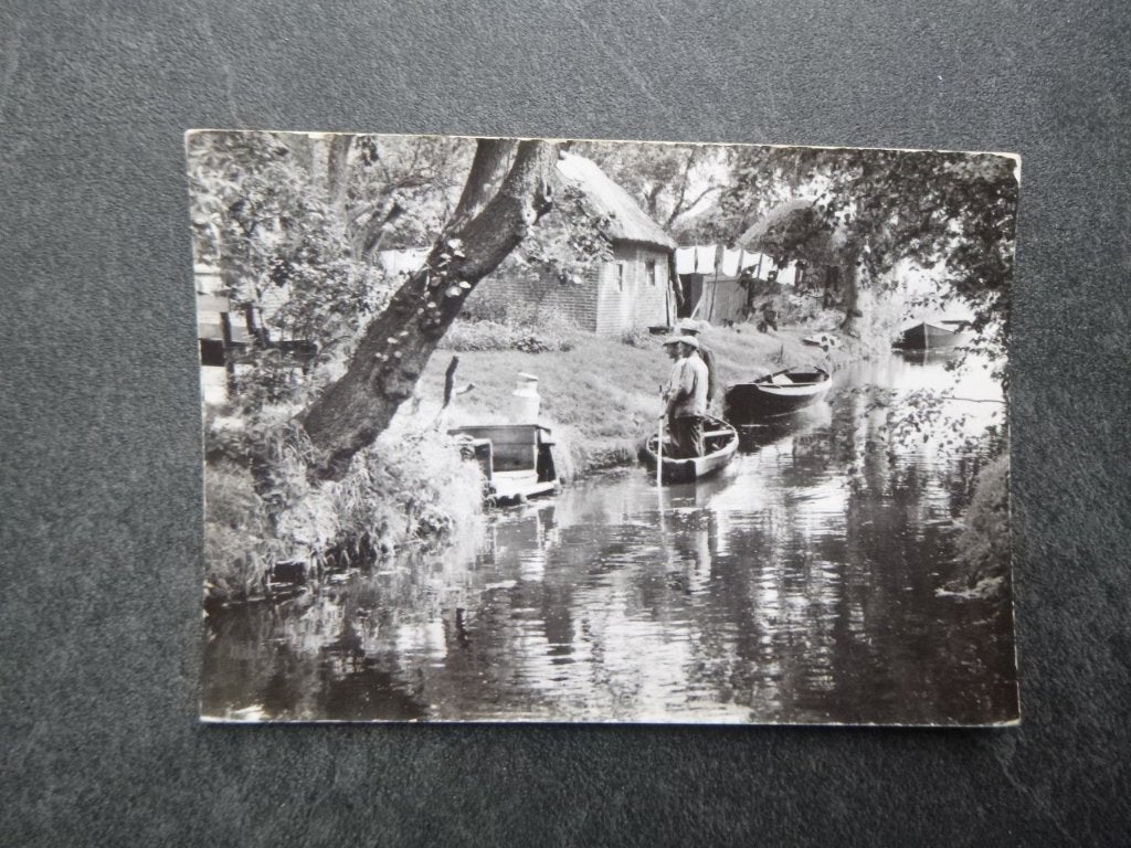 mooi Giethoorn, bootje/melkbus 1980, Verzenden, 1980 tot heden, Ongelopen, Overijssel