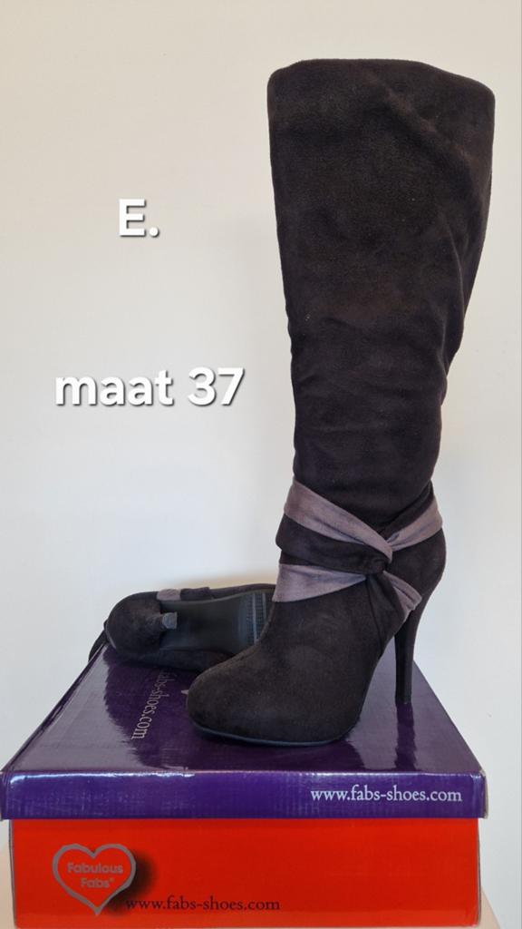 Hoge laars, maat 37, Hoge laarzen, Zwart, Ophalen of Verzenden, Zo goed als nieuw
