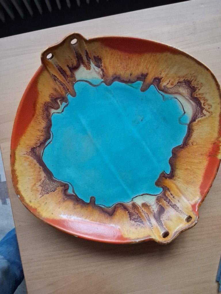 Schaal de Sphinx Geha loopglazuur, Antiek en Kunst, Ophalen of Verzenden