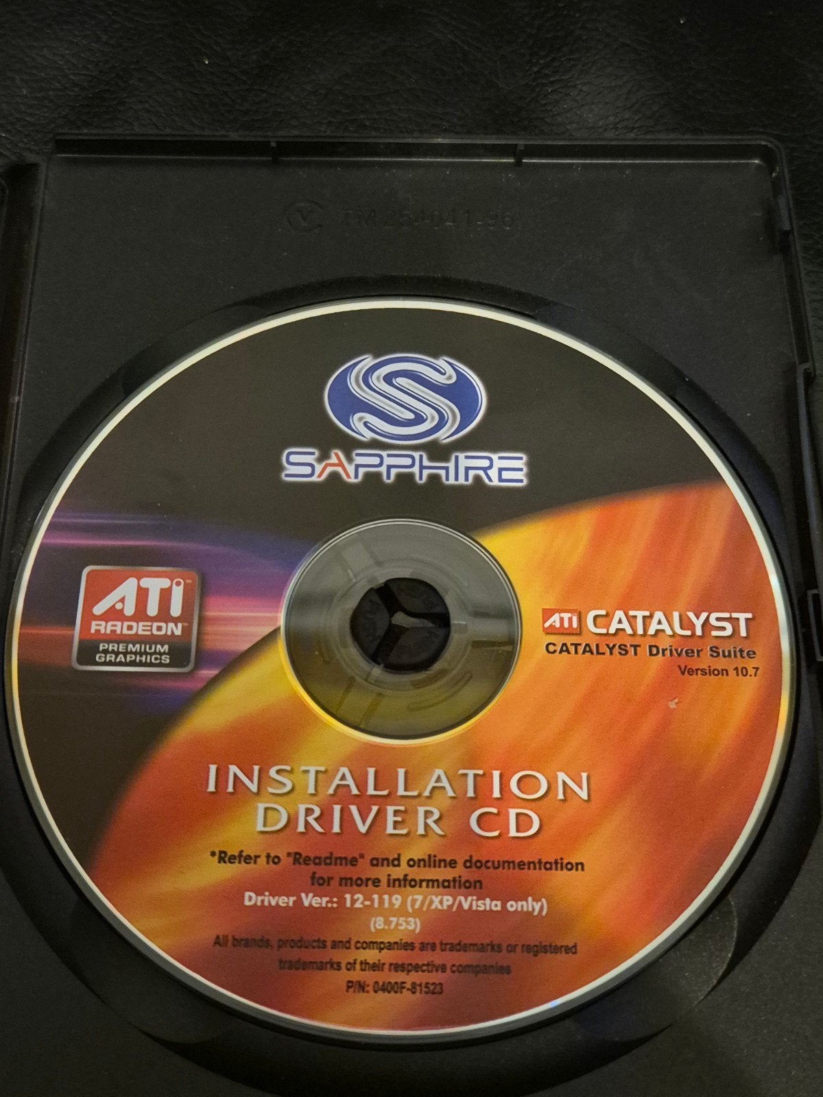 Sapphire ATI Radeon Installatie Driver CD (Windows), Ophalen of Verzenden, Gebruikt, Windows