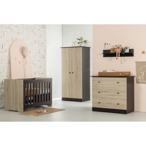 Interbaby babykamer set: Ledikant, Commode, Kledingkast, Ophalen of Verzenden, Zo goed als nieuw, Jongetje of Meisje