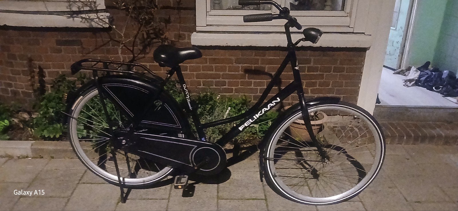Zwarte Omafiets Pelikaan 28inch (0610058437), Fietsen en Brommers, Terugtraprem, Gebruikt, Pelikaan, 56 cm of meer