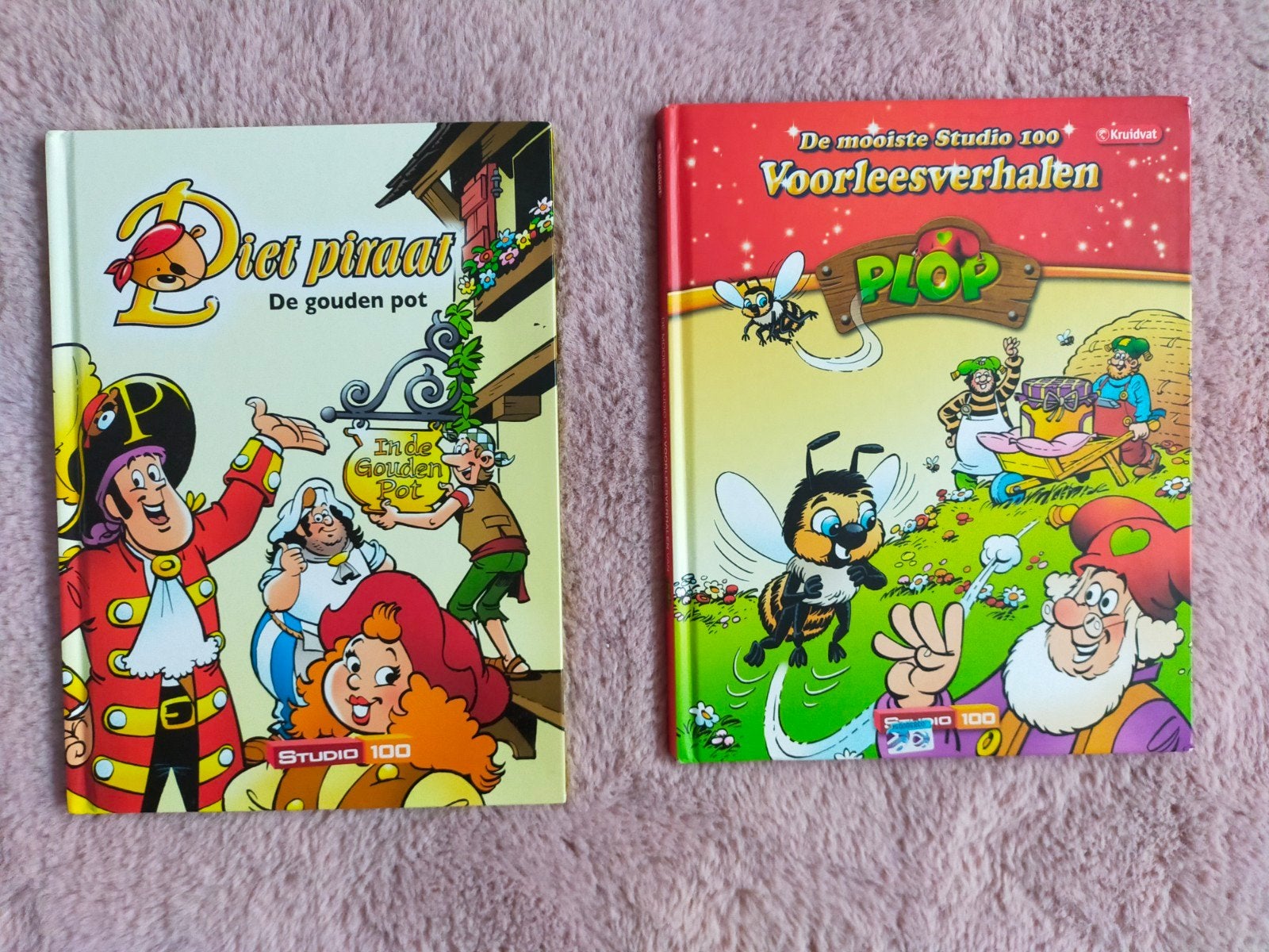 Zgan! 2x Studio 100 boeken. Piet Piraat en Kabouter Plop, Studio 100, Fictie algemeen, Jongen of Meisje, Ophalen of Verzenden