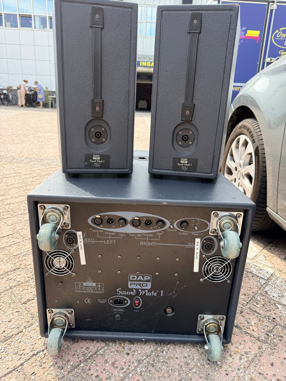 DAP Audio Sound Mate 1 PA-systeem met subwoofer en tops, Ophalen, Gebruikt