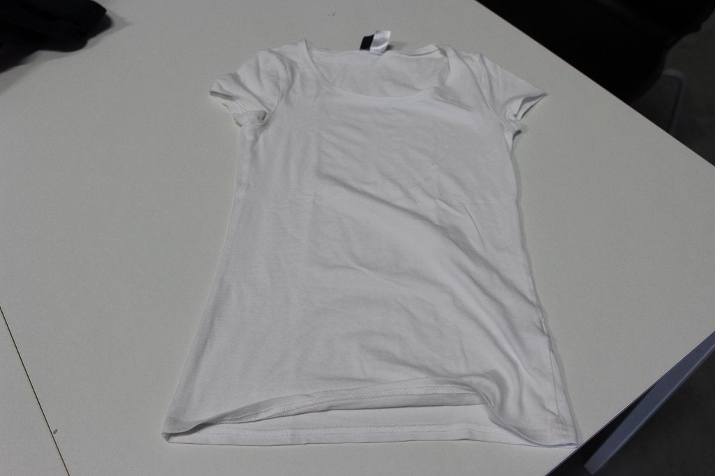 Wit shirt maat 34, Kleding | Dames, H&M, Wit, Ophalen of Verzenden, Korte mouw