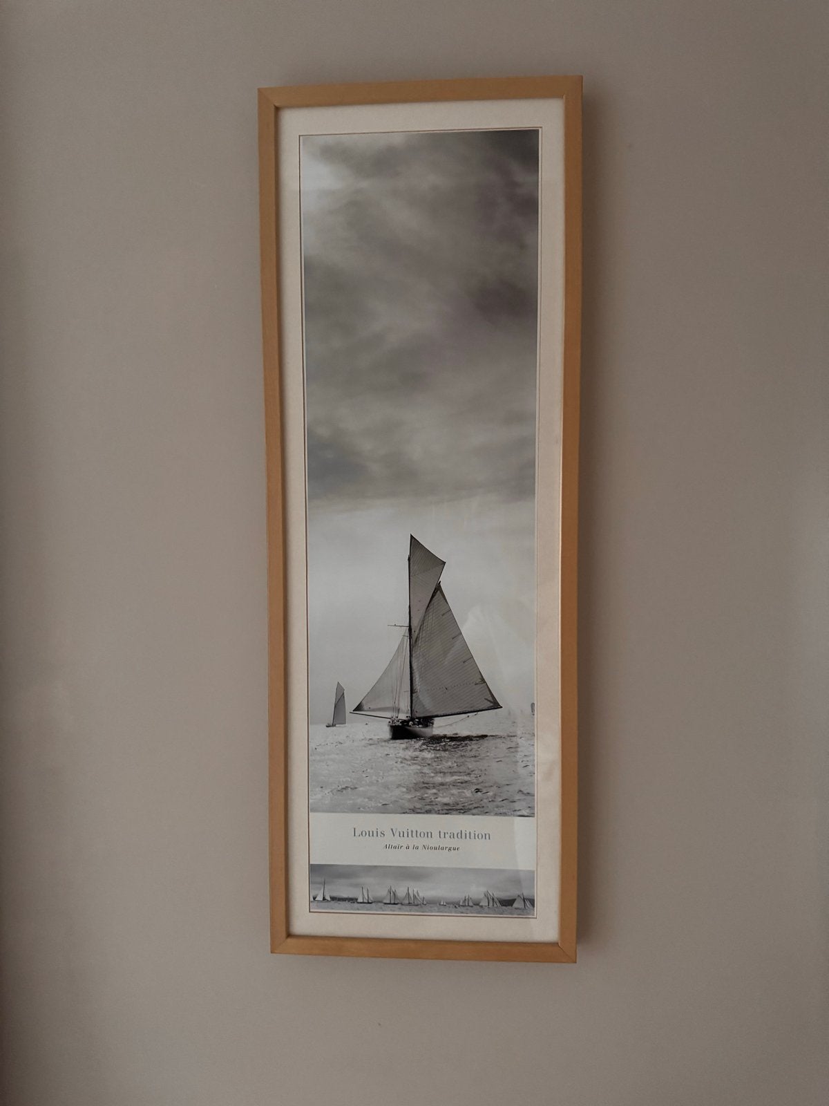 Louis Vuitton Tradition Zeilboot Poster - 90x32,5 cm, Huis en Inrichting, Ophalen, Minder dan 50 cm, Gebruikt, Foto of Poster