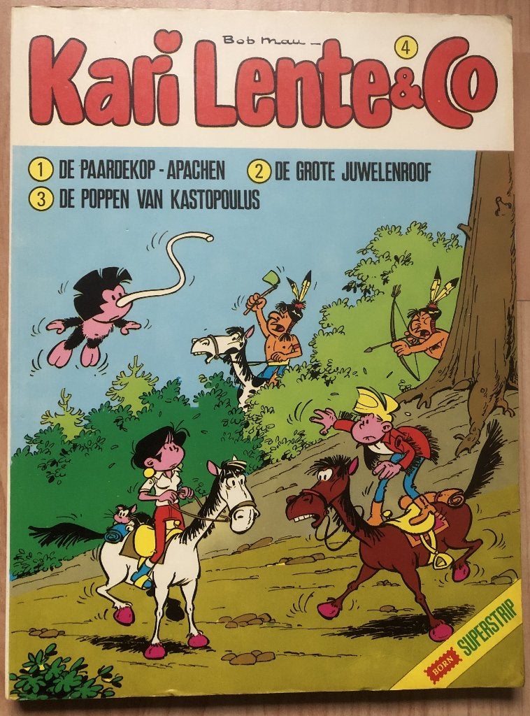 KARI LENTE & CO - 4 - BORN SUPERSTRIP - 1976, Boeken, Stripboeken, Eén stripboek, Ophalen of Verzenden, Zo goed als nieuw, Bob Mau