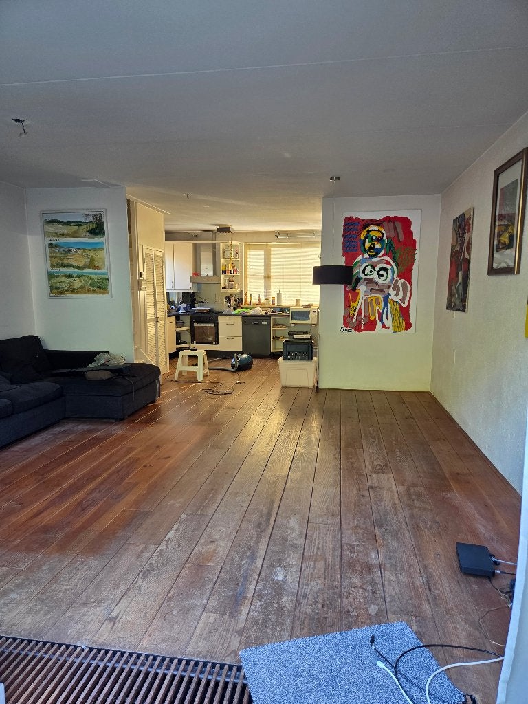 Massief grenen parket vloer (30 jaar) bruto 36 m², Ophalen, Gebruikt, Vloerdelen of -planken, 10 m² of meer