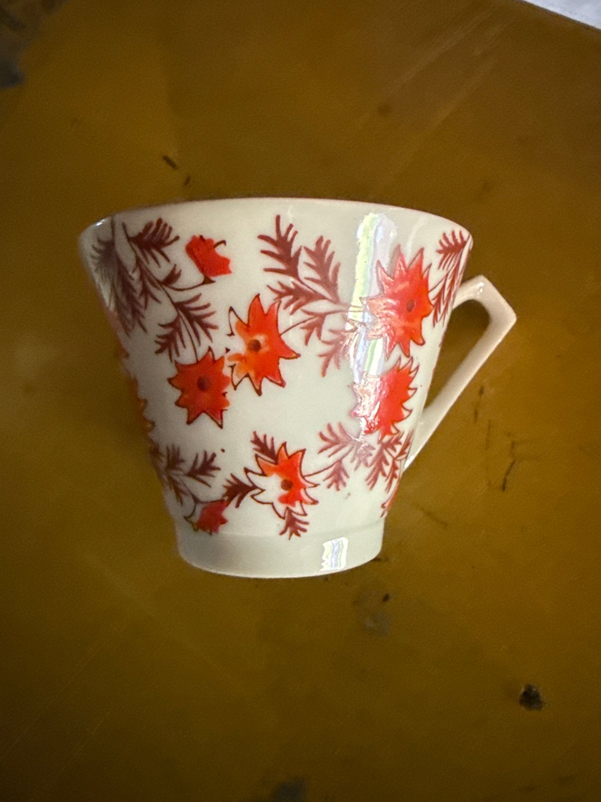 9st Vintage Kentucky theekopje + schotel met bloemmotief, Antiek en Kunst, Ophalen