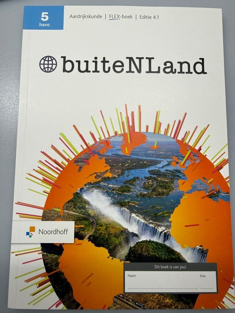 buiteNLand Aardrijkskunde FLEX-boek Editie 4.1 HAVO, Ophalen of Verzenden, Zo goed als nieuw, Noordhoff Uitgevers, Beta
