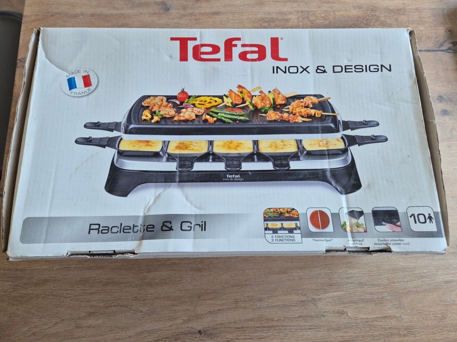 Tefal Inox & Design Raclette & Grill, Ophalen, Gebruikt, Tafelgrill