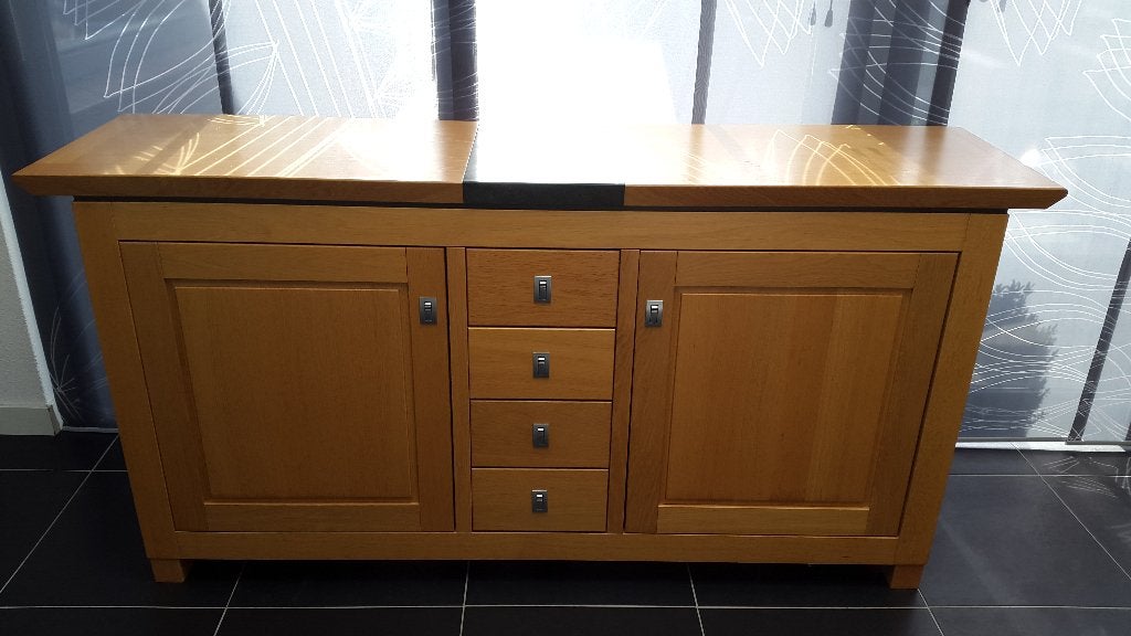dressoir gemaakt van HDF, uit Waalwijk, zeer stevig, Ophalen, Gebruikt, Met deur(en), 150 tot 200 cm