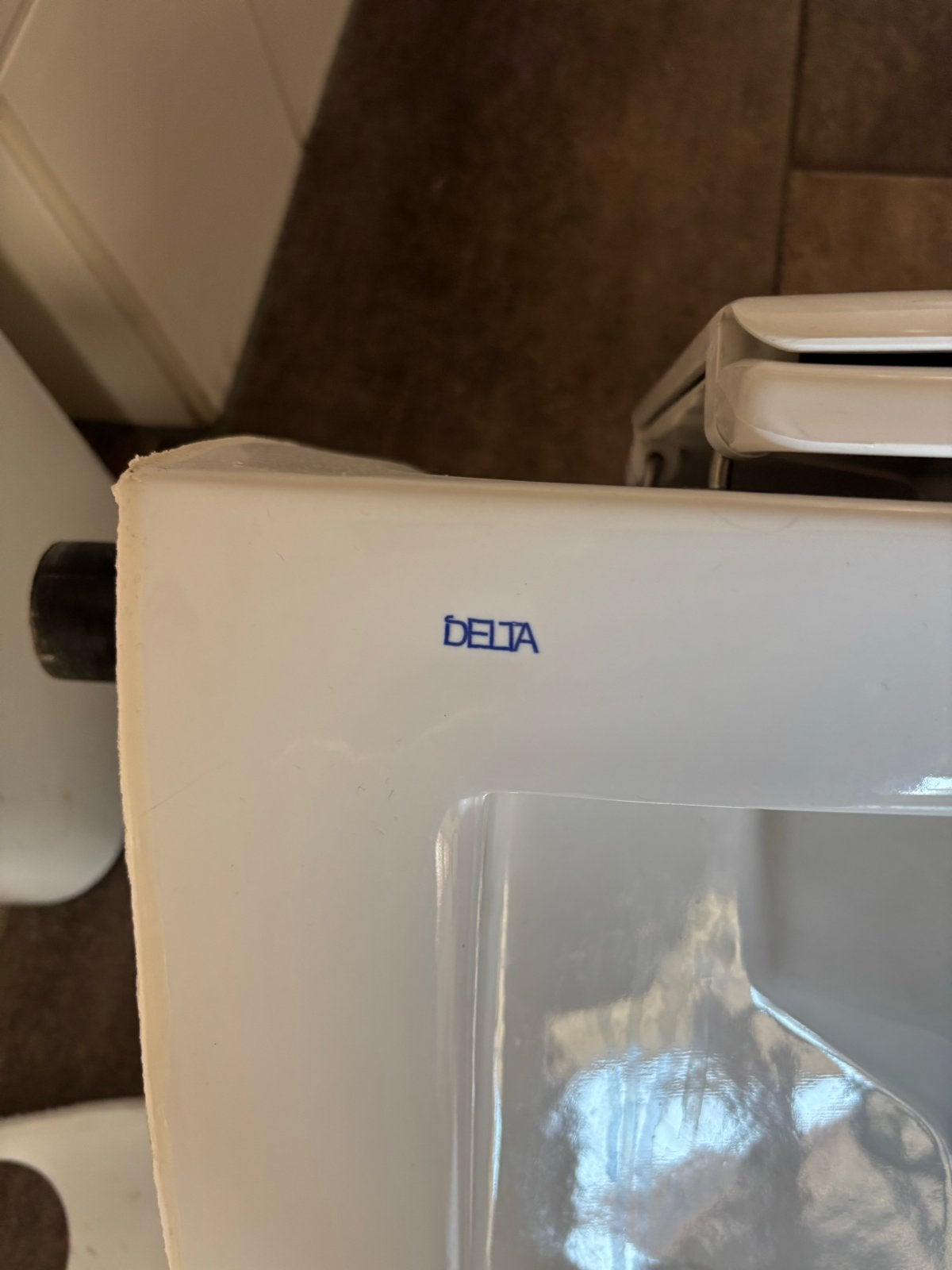 Delta Toilet - Wit, Gebruikt, Doe-het-zelf en Verbouw, Ophalen, Gebruikt, Toilet