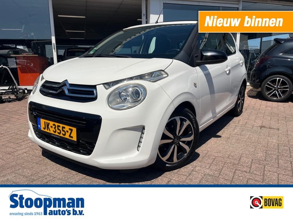 Citroen C1 1.0 Airscape Shine Cabriotop Airco Bluet., Gebruikt, Euro 6, 4 stoelen, C1